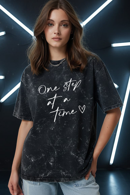 One step at a time Oversized Tee