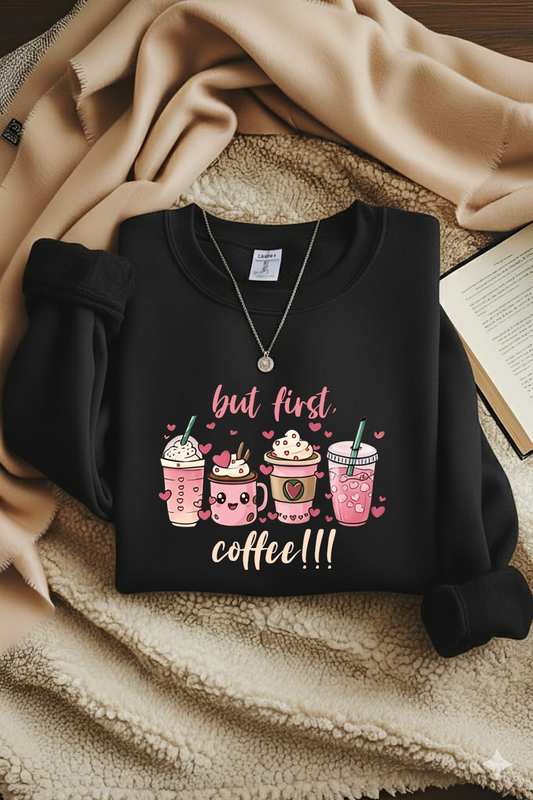 But first, coffee!!! Sweatshirt