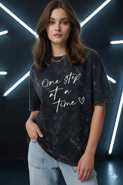 One step at a time Oversized Tee