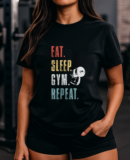 Eat Sleep Gym Repeat T-shirt (Unisex)