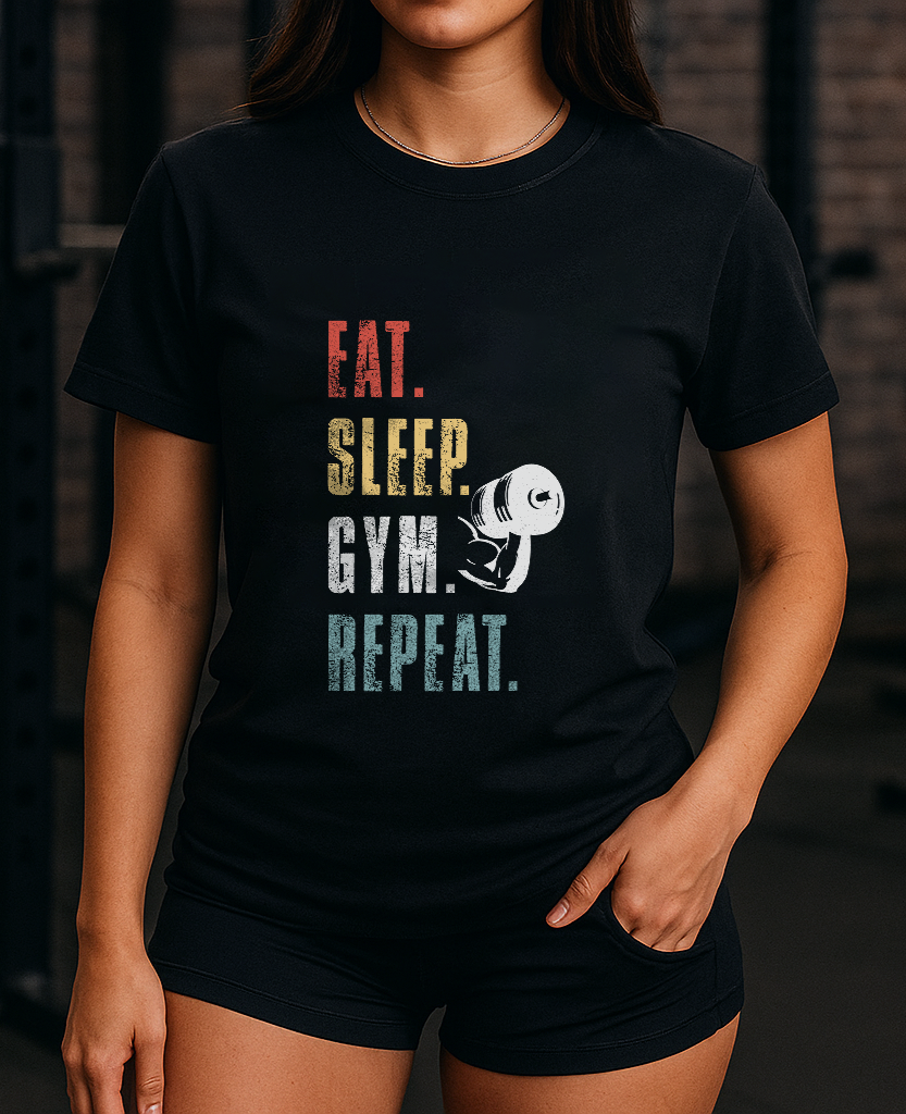 Eat Sleep Gym Repeat T-shirt (Unisex)
